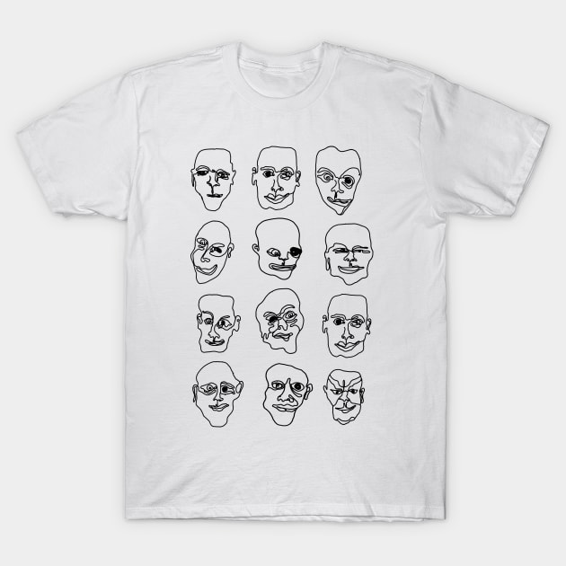 Face T-Shirt by msmart